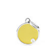 Imagen de Chapita Círculo M Amarillo Basic Handmade