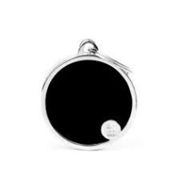 Imagen de Chapita Círculo S Negro Basic Handmade