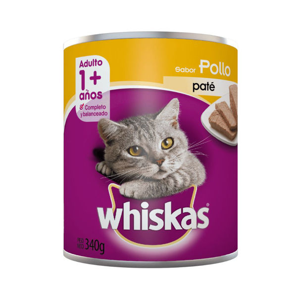 Imagen de Alimento Húmedo Paté WHISKAS Gato Adulto Pollo 340 g