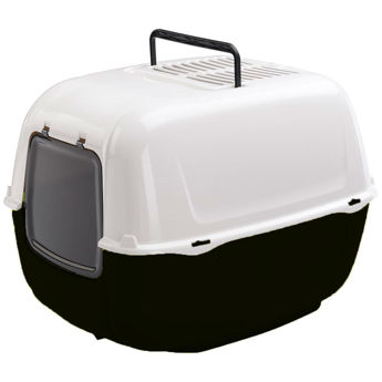 Imagen de Baño Cerrado Para Gato FERPLAST Toilet Home Prima Negro