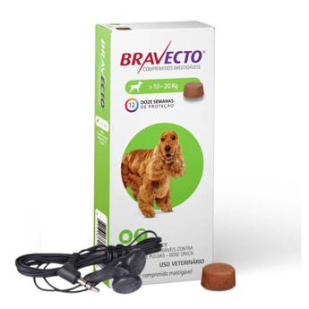 Imagen de Antipulgas y Garrapatas BRAVECTO 10 a 20 kg - 1 Comprimido + Regalo