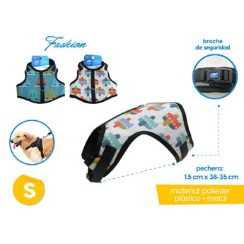 Imagen de PECHERA PARA MASCOTA FASHION ANIMAL PLANET TALLE S AVIONES