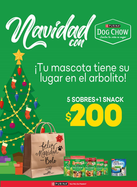 Imagen de Regalo de Navidad Dog Chow 5 Sobres + 1 Snack