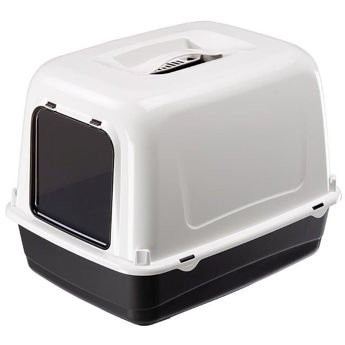 Imagen de Baño Cerrado Para Gato FERPLAST Clear Cat 10 Color Negro