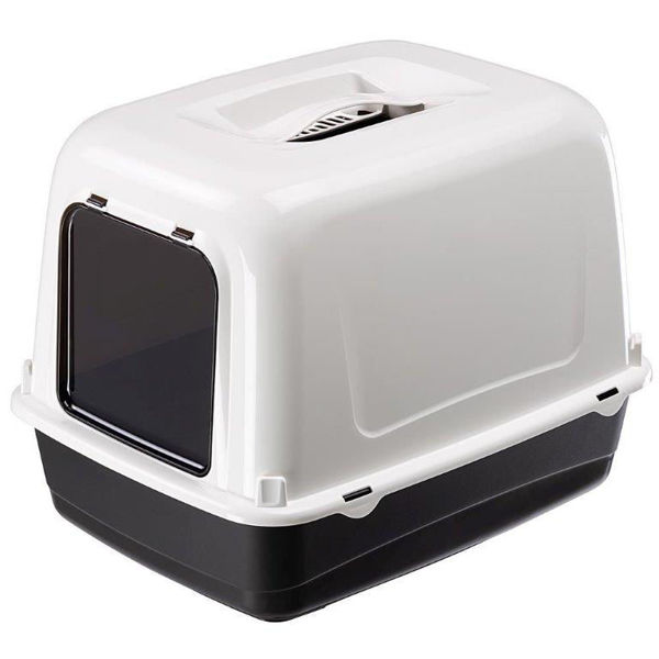 Imagen de Baño Cerrado Para Gato FERPLAST Clear Cat 10 Color Negro