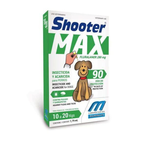 Imagen de Pipeta Antipulgas Shooter Max Perros 10Kg a 20Kg (3 meses)