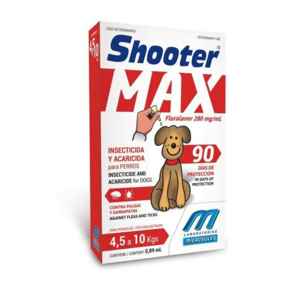 Imagen de Pipeta Antipulgas Shooter Max Perros 4.5Kg a 10Kg (3 meses)
