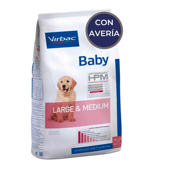 Imagen de HPM Virbac Cachorro Raza Grande 12 kg / con avería