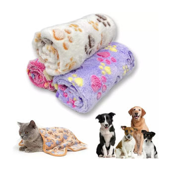 Imagen de Cama Manta Polar Para Perro Huellas 58x55 cm YY-7