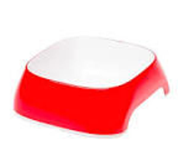 Imagen de Plato Comedero FERPLAST Glam Mediano Color Rojo