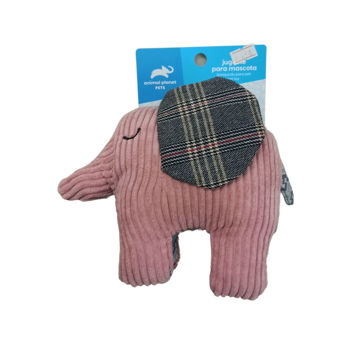 Imagen de Juguete Para Perro ANIMAL PLANET Peluche Elefante/Perro Color Rosado