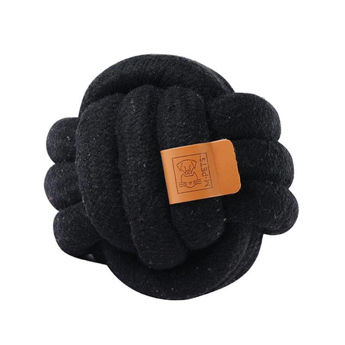 Imagen de Juguete Para Perro M-PETS Pelota Coto Lana Color Negro - 9.5 cm