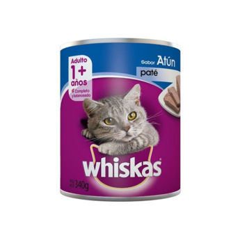 Imagen de Alimento Húmedo Paté WHISKAS Gato Adulto Sabor Atún 340 g