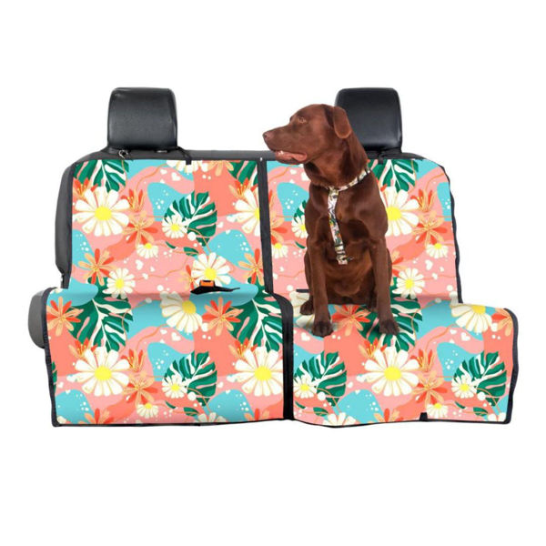Imagen de CUBREASIENTOS CACHORREIROS PARA AUTO FLORAL