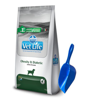 Imagen de Alimento VET LIFE Perro Obesity y Diabetic 2 kg + Regalo
