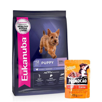 Imagen de Alimento EUKANUBA Perro Cachorro Raza Pequeña 3 kg + Regalo