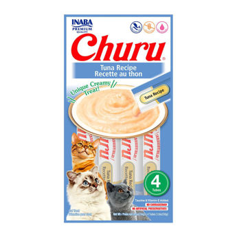 Imagen de Snack Paté CHURU Para Gato Sabor Atún 14 grs - 4 Unidades