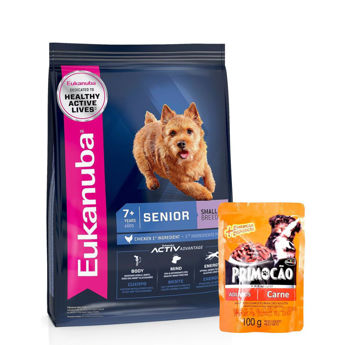 Imagen de Alimento EUKANUBA Perro Senior Raza Pequeña 3 kg + Regalo