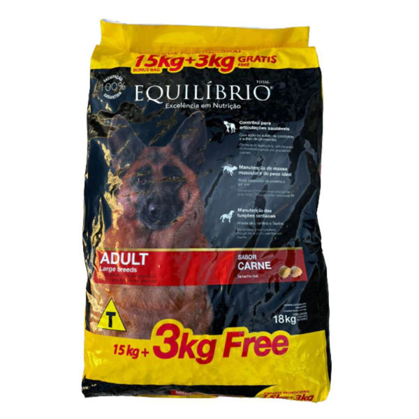 Imagen de Equilibrio Adulto Carne Raza Grande 15 + 3 kg / con avería