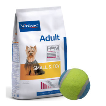 Imagen de Alimento VIRBAC HPM Perro Adulto Raza Pequeña y Toy 3 kg + Regalo