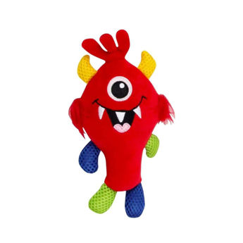 Imagen de Juguete Para Perro PAWISE Peluche Monstruo Little Monster - Color Rojo
