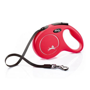 Imagen de Correa Para Perro FLEXI New Classic Cinta 5 mts Color Rojo - Talle M