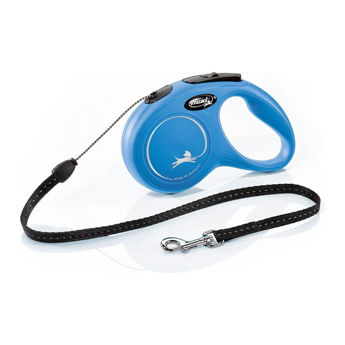 Imagen de Correa Para Perro FLEXI Cordón New Classic 5 mts Color Azul Talle S