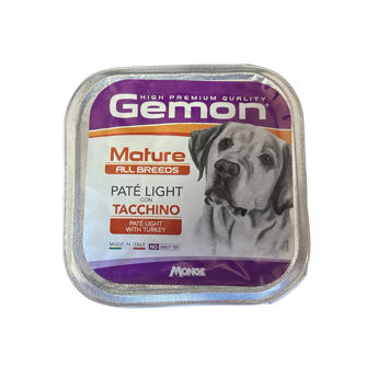 Imagen de Snack Paté GEMON Para Perro Senior Light Sabor Pavo 150 grs