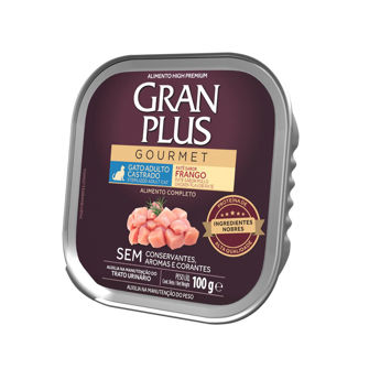 Imagen de Snack Paté GRAN PLUS Gato Castrado Sabor Pollo 100grs