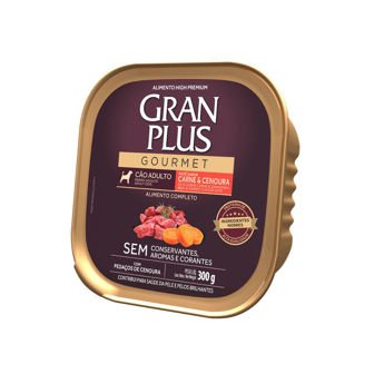 Imagen de Snack Paté GRAN PLUS Perro Adulto Sabor Carne y Zanahoria 300grs