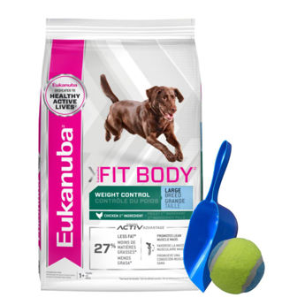 Imagen de Alimento EUKANUBA Perro Fit Body Control de Peso Raza Grande 15 kg + Regalo