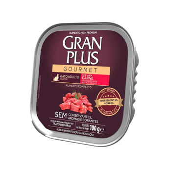 Imagen de Snack Paté GRAN PLUS Gato Adulto Sabor Carne 100grs