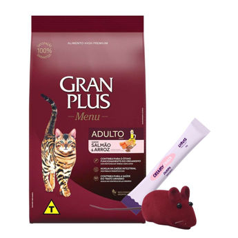 Imagen de Alimento GRANPLUS Gato Adulto Sabor Salmón y Arroz 3 kg + Regalo