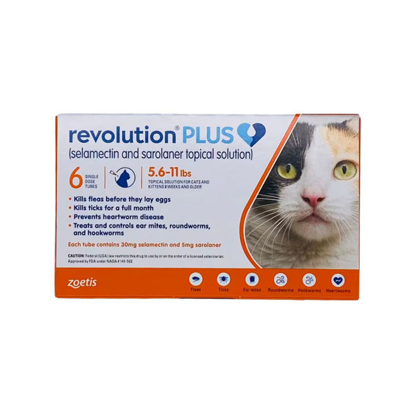 Imagen de Pipeta REVOLUTION PLUS Antiparasitario Interno y Externo - Gatos de 2.5 a 5 kg
