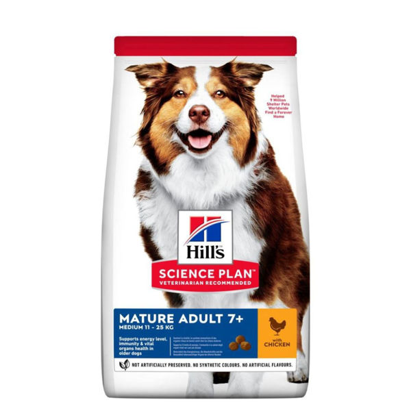 Imagen de Alimento HILLS Perro Mature Adulto +7 años Raza Mediana 3 kg
