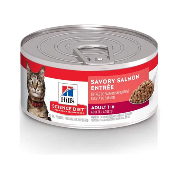 Imagen de Alimento Húmedo Snack Lata Paté HILLS Gato Adulto Salmón 156 grs