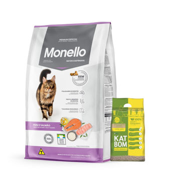 Imagen de Alimento MONELLO Gato Adulto Castrado Sabor Perú y Salmón 10.1 kg + Regalo