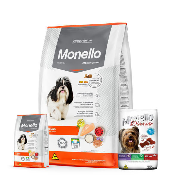 Imagen de Alimento MONELLO Perro Adulto Raza Pequeña Sabor Pollo 15 kg + Regalo
