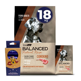 Imagen de Alimento VITALCAN Perro BALANCED Adulto Cordero 15 kg + Regalo