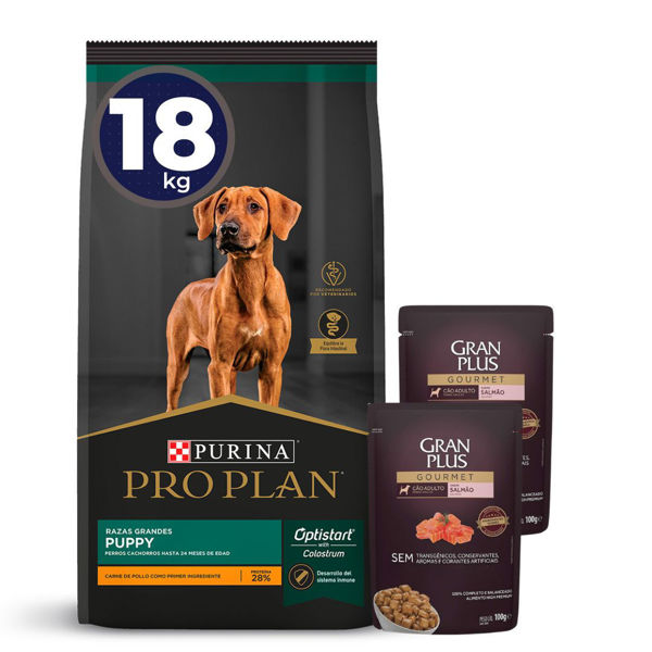 Imagen de Alimento PROPLAN Perro Cachorro Raza Grande 15 + 3 kg + Regalo