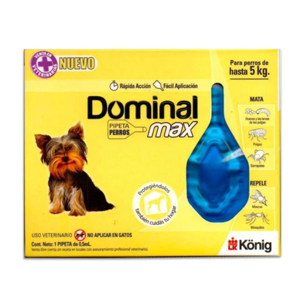 Imagen de Pipeta Antipulgas DOMINAL MAX Perro Menor a 5 kg