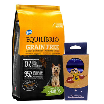 Imagen de Alimento EQUILIBRIO Perro Grain Free Adulto Raza Pequeña 7,5 kg + Regalo