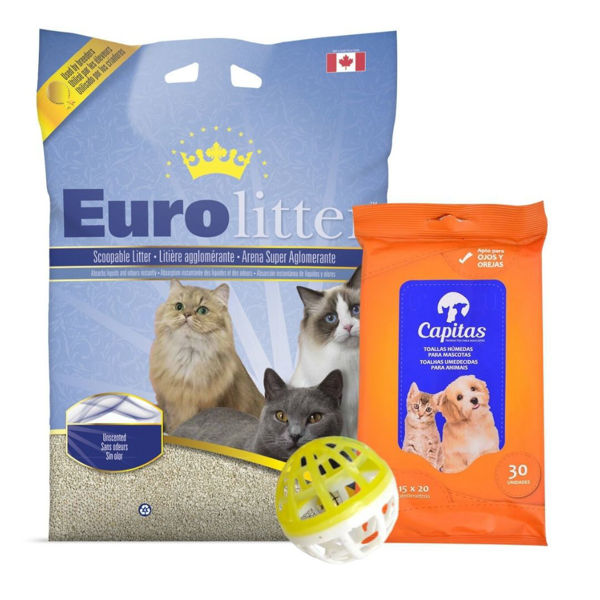 Imagen de Arena Sanitaria Eurolitter 30 kg + Regalo