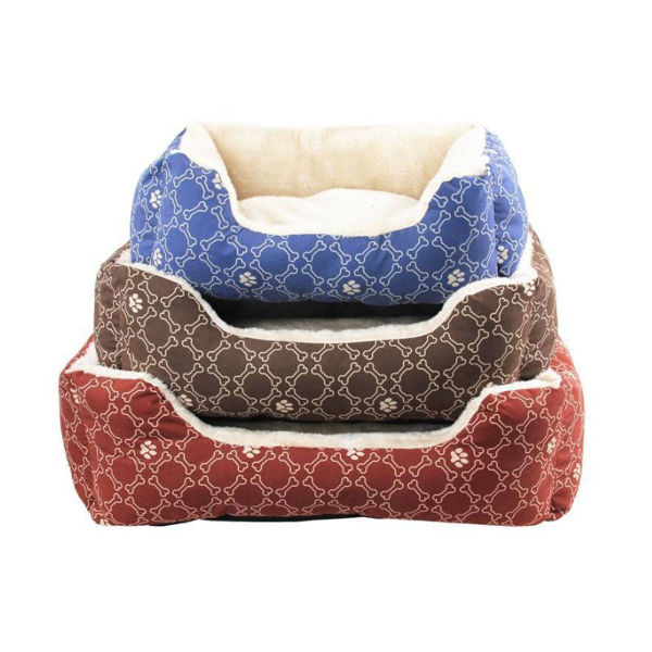 Imagen de Cama Para Perro PAWISE Cuadrada Color Café Talle M