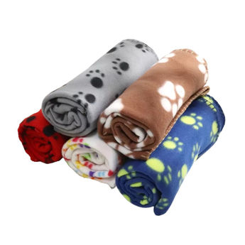 Imagen de Cama Manta Polar Para Perro Huellas 58x55 cm YY-10