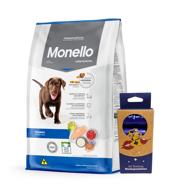 Imagen de Alimento MONELLO Perro Cachorro Sabor Pollo 7 kg + Regalo