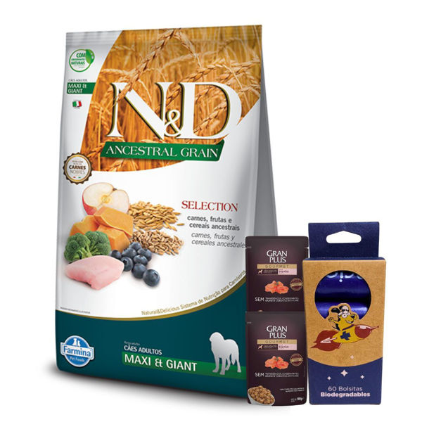 Imagen de Alimento NYD Perro Ancestral Grain Adulto Maxi Raza Grande y Gigante 15 kg + Regalo