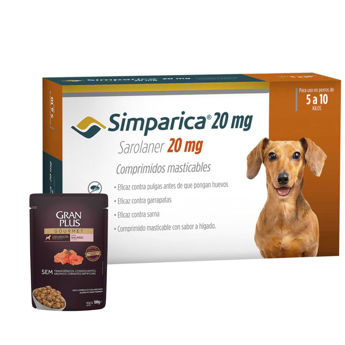 Imagen de Antipulgas y Garrapatas SIMPARICA 5 a 10 kg - 3 Comprimidos
