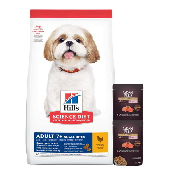 Imagen de Alimento HILLS Perro Senior +7 Small Bites Raza Pequeña 6,8 kg + Regalo