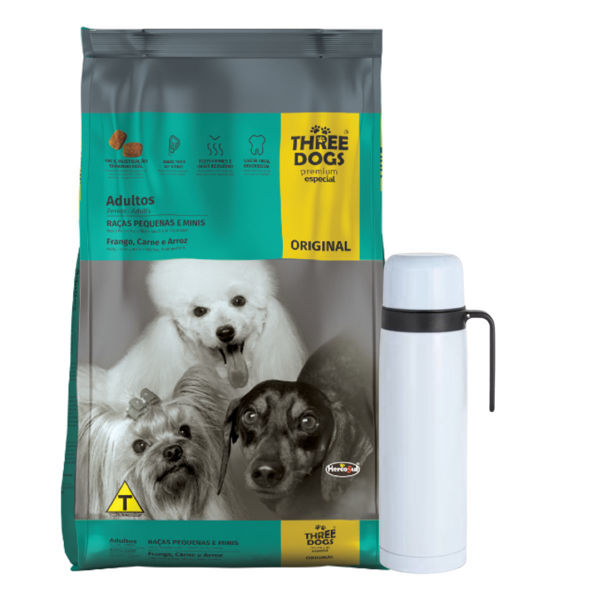Imagen de Alimento THREE DOGS Perro Original Adulto Raza Pequeña 15 kg + Regalo